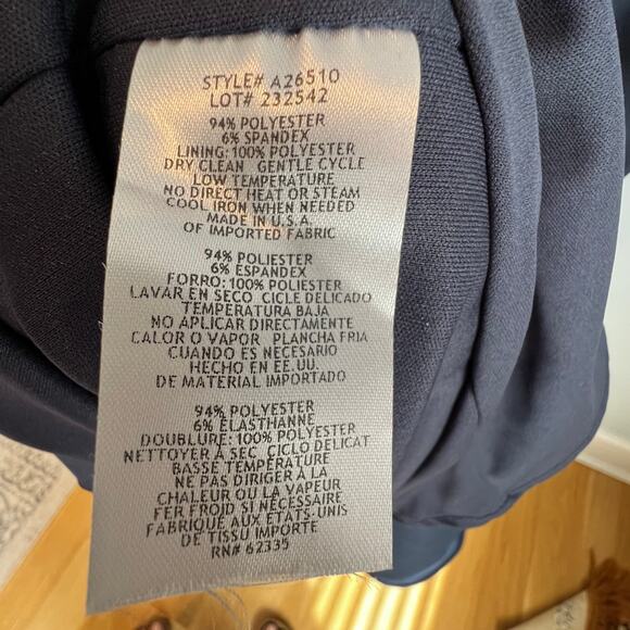 Betsy & Adam Women's Strapless Faux Wrap Evening Dress Navy Size 14 NWT - Picture 11 of 13